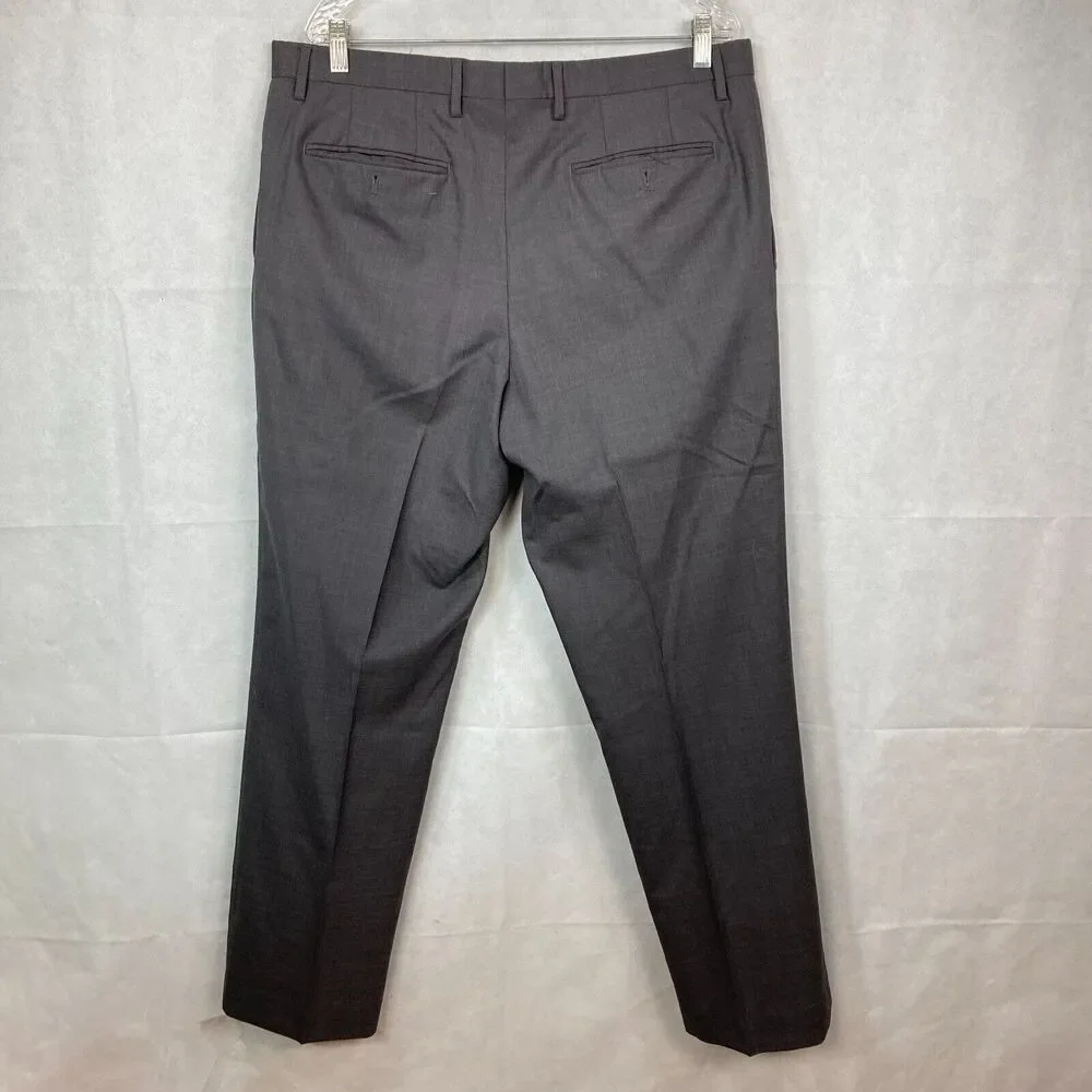 Banana Republic Pants Mens Sz 36 Gray‎ Wool Classic Straight Fit Dress Trousers